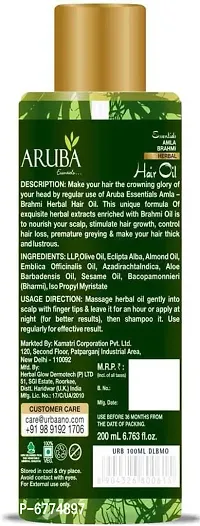 Maha Bhringraj Brahmi-Amla Herbal Hair Oil 200Ml-thumb2