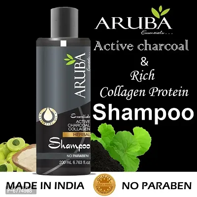 Aruba Essentials Activated Charcoal Collagen Shampoo-thumb0