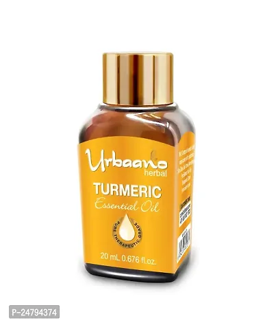 Urbaano Herbal Turmeric Essential Oil For face, Skin, Hair, Aroma  Theraputic Grade (100% Undiluted - No Additive in Attractive Gift Pack) - 20 ml