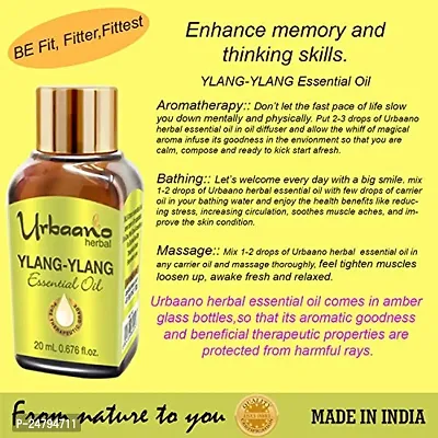 UBRAANO HERBAL Ylang Ylang Essential Oil For face, Skin, Hair, Aroma  Theraputic Grade (100% Undiluted - No Additive in Attractive Gift Pack) - 20 ml-thumb4