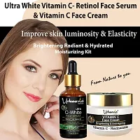 Urbaano Herbal Vitamin C Face Cream (50gm) and 20% Vitamin C Face Serum with Niacinamide  Hyaluronic Acid (30ml) -Combo Pack-thumb1