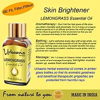 UBRAANO HERBAL Lemongrass Essential Oil For face, Skin, Hair, Aroma  Theraputic Grade (100% Undiluted - No Additive in Attractive Gift Pack) - 20 ml-thumb1