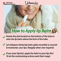 Urbaano Herbal Tint Lip  Cheek Balm, Strawberry Lipcare, ECOCERT Squalane infused with Natural SPF Protection, Ultra Moisturization for?Women  Teens-4.5gm-thumb4