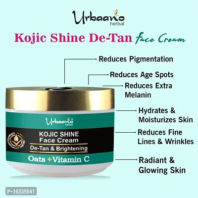 Urbaano Herbal 30% (Aha+Bha+Pha) Peeling Serum  Kojic Shine Day Cream Combo  For Glowing Skin-thumb2