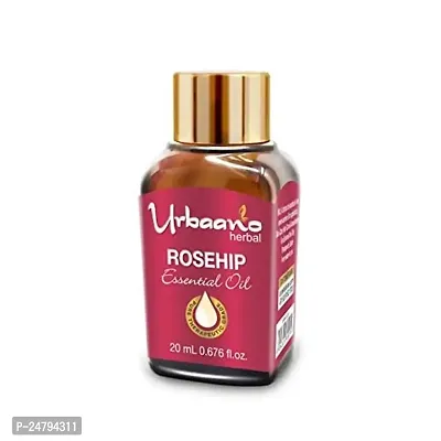 UBRAANO HERBAL Rosehip Essential Oil For face, Skin, Hair, Aroma  Theraputic Grade (100% Undiluted - No Additive in Attractive Gift Pack) - 20 ml