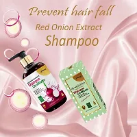 Urbaano Herbal Onion Oil Anti Hair Fall Shampoo for Hair Growth  Hair Fall Control Aloevera Extract - No Sulphate, Paraben or Mineral Oils - For All Types of Hair 300ml-thumb2