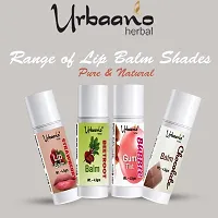 Urbaano Herbal Tint Lip  Cheek Balm, Strawberry Lipcare, ECOCERT Squalane infused with Natural SPF Protection, Ultra Moisturization for?Women  Teens-4.5gm-thumb1