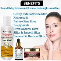 Urbaano Herbal Vitamin C Facial Kit for Glowing  Beautiful Skin - AHA Peeling Serum, Vitamin C Night Cream  Face Wash - (30ml+50gm+100ml)-thumb2