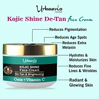 Urbaano Herbal 30% (AHA+BHA+PHA) Peeling Serum  Kojic Shine Day Cream Combo for Acne  Acne Marks (30 ml Face Serum + 50gm Cream)-thumb1