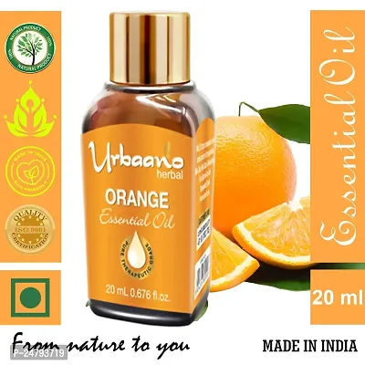 UBRAANO HERBAL Orange Essential Oil For face, Skin, Hair, Aroma  Theraputic Grade (100% Undiluted - No Additive in Attractive Gift Pack) - 20 ml-thumb3