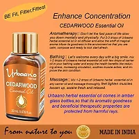 UBRAANO HERBAL Cedarwood Essential Oil For face, Skin, Hair, Aroma  Theraputic Grade (100% Undiluted - No Additive in Attractive Gift Pack) - 20 ml-thumb3