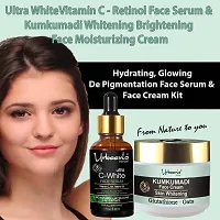 Urbaano Herbal Skin Whitening Face Cream (50gm) and 20% Vitamin C Face Serum with Niacinamide  Hyaluronic Acid -(30ml) -Combo Pack-thumb3