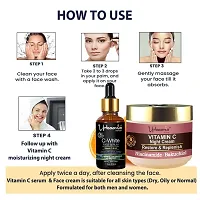 Urbaano Herbal Vitamin C Face Serum  Night Cream Combo Skin Nourishing, Brightening Firming for Women  Men (30ml+50gm)-thumb3