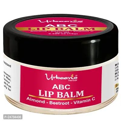 Urbaano Herbal Beetroot Lip Balm for Women  Men Dark, Dry, Pigmented and Chapped Lips  Teenagers- Hydrates lip, restores Lip color Naturally 15gm