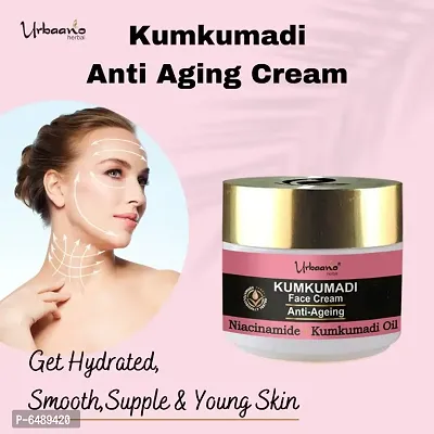 Kumkumadi Anti Ageing Face Cream with Niacinamide-Kojic Acid-Salicylic Acid Skin Rejuvenating, Reduce Fine Lines, Wrinkles, Pigmentation and Deep Hydration Formula-thumb0