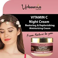 Urbaano Herbal Vitamin C Night Cream Replenish with Natural Bakuchiol (Retinol) and Niacinamide-thumb2
