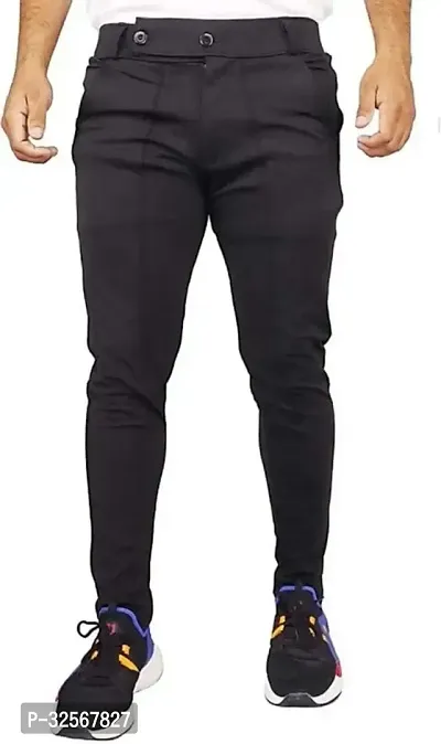 TopQore Regular Fit Men Black Trousers