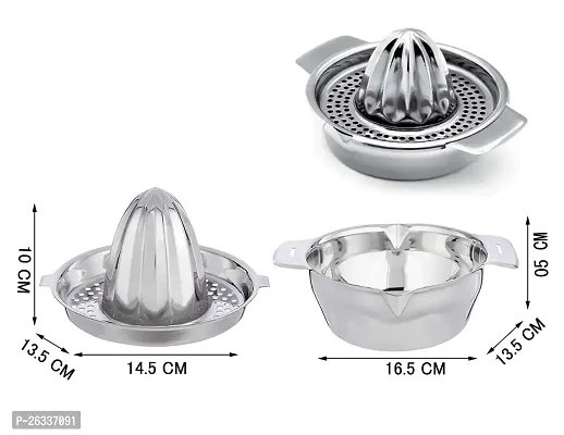 ERcial Stainless Steel Lime Juicer/Mousambi Juicer (Silver) 16.5x13.5x05 CM-thumb4