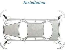 GE Car Bumper Protector Corner for SX4 (4 Pcs.) 41x06x01 cm-thumb4