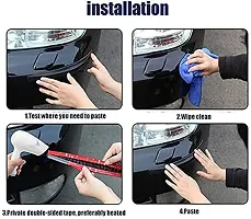 GE Car Bumper Protector Corner for Vitara brezza (4 Pcs.) 41x06x01 cm-thumb1