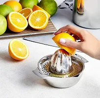 ERcial Stainless Steel Lime Juicer/Mousambi Juicer (Silver) 16.5x13.5x05 CM-thumb1