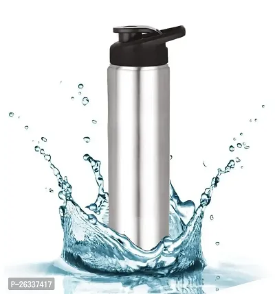 ERcial? Stainless Steel Sipper Water Bottle, Fridge Bottle 1000 ml Bottle (Pack of 1, Silver, Steel)