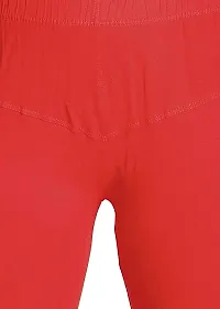 Ding Dong Women's Cotton Lycra Churidar Leggings Red_(Free Size)-thumb3