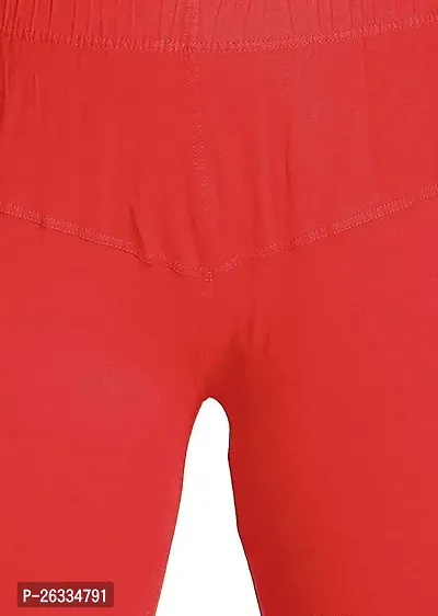 Ding Dong Women's Cotton Lycra Churidar Leggings Red_(Free Size)-thumb4