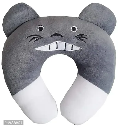 ERcial? New Born Baby Soft Neck Pillow for Head Shaping Baby (0-18 Month) (Teethy) (Grey) Velvet