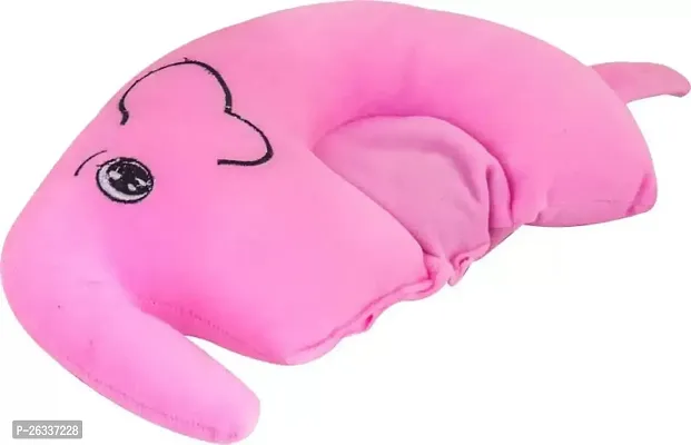 ERcial? Rai Mustard Seeds Pillow, Elephant Shaping Baby Pillow,Neck Support Pillow Gifting (Pink) 0-12 Months
