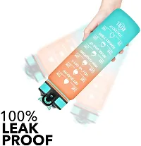 ERcial Unbreakable Water Bottle 1 L with Motivational Time Marker Leakproof Durable BPA Free Non-Toxic 1pc Water bottle for office gym Assorted Colour-thumb4