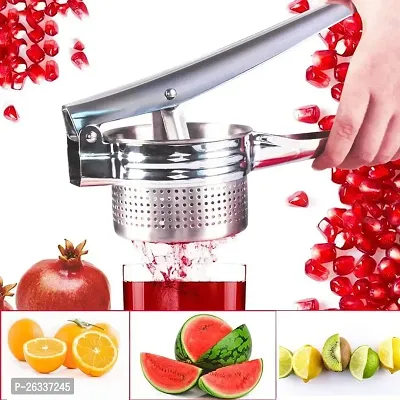 ERcial? Masher Stainless Steel Fruit, Vegetable  Food Masher and Juicer Best for - Orange Apple Watermelon uice Squeezer, Potato  Rice Masher (Pack of 1)-thumb2