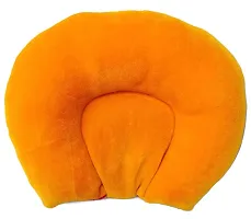 ERcial? Mustard Seeds (Rai) Pillow Cotton,Baby Head U-Shaping Takiya Detachable Mustard/Rai Seed Pouch for Easy Washing Feeding  Nursing Baby Neck Pillow (0-9 Months) (Pack of 1) (Yellow)-thumb1