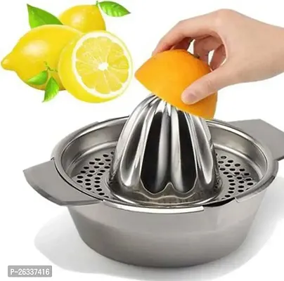 ERcial? stainless steel manual citrus juicer hand cold press lemon and orange juicer and squeezers with Round Bowl