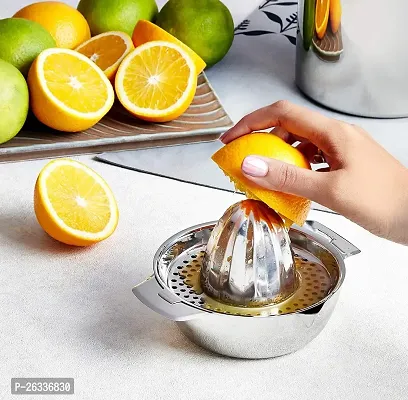 ERcial? Stainless Steel Citrus Squeezer Stainless Steel Hand Juicer For Orange  Lemon-thumb5