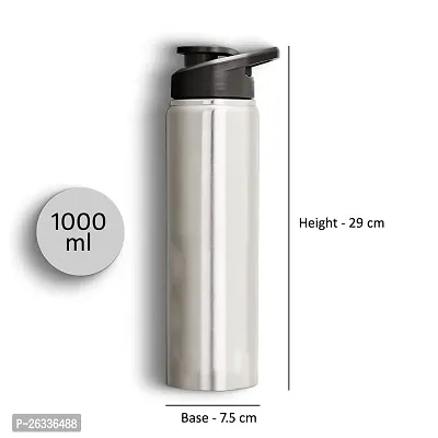 ERcial? Stainless Steel Water Bottle, Fridge Bottle (Pack of 1) 1 Litre (SIPPER)-thumb4