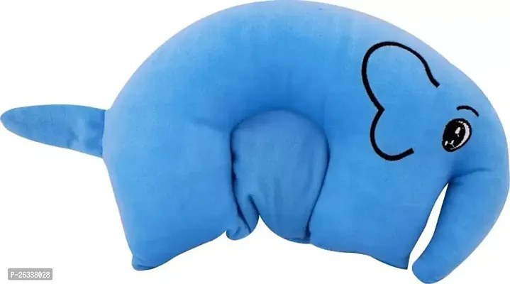 ERcial? Rai Mustard Seeds Pillow, Elephant Shaping Baby Pillow,Neck Support Pillow Gifting (Sky-Blue)-thumb0