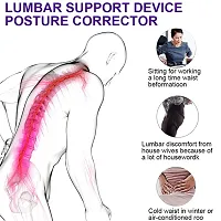 EM Lumbar Back Stretcher Tool for Lower and Upper Back Massager and Support 39x25.5x11 CM (BS-03) Multicolor-thumb3