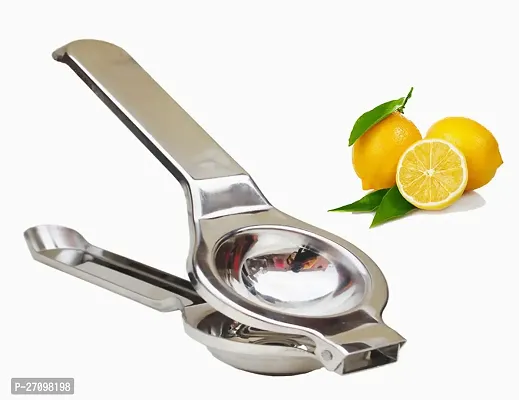 Stainless Steel Lemon Squeezer - Heavy Quality, Comfortable Handle for Efficient Juice Extraction-thumb0