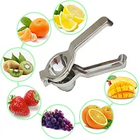 Stainless Steel Lemon Squeezer - Heavy Quality, Comfortable Handle for Efficient Juice Extraction-thumb3