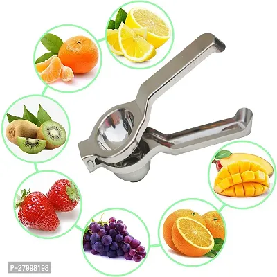 Stainless Steel Lemon Squeezer - Heavy Quality, Comfortable Handle for Efficient Juice Extraction-thumb4