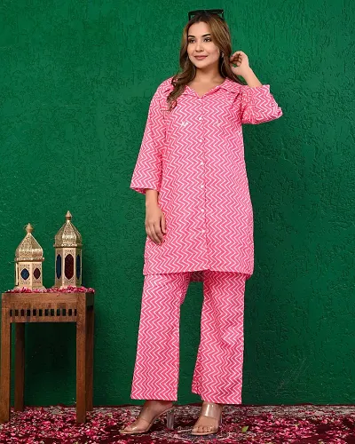 Stylish Cotton Solid A-Line Kurtis Bottom Set