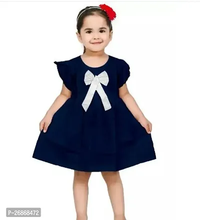 Fabulous Cotton Black Solid Frocks For Girls