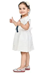 Fabulous Cotton White Solid Frocks For Girls Pack of 2-thumb3