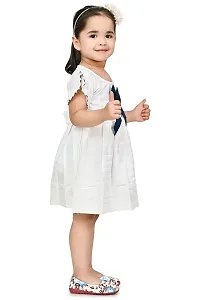 Fabulous Cotton White Solid Frocks For Girls Pack of 2-thumb4