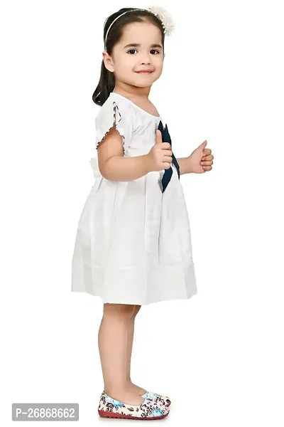 Fabulous Cotton White Solid Frocks For Girls Pack of 2-thumb5