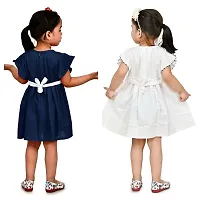 Fabulous Cotton Multicoloured Solid Frocks For Girls Pack of 2-thumb2