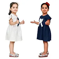 Fabulous Cotton Multicoloured Solid Frocks For Girls Pack of 2-thumb4