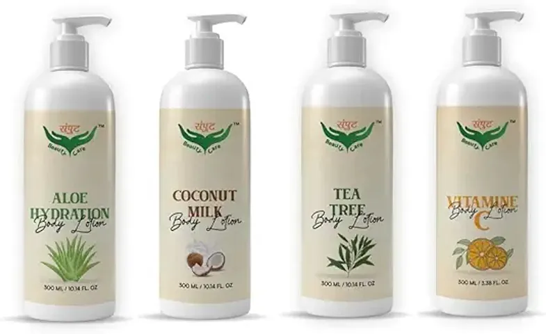 Natural Face Care Aloe Hydration  Coconut Milk Body Lotion Combo 100 Ml (Pack Of 4)
