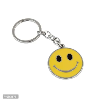 Virom Smiley Metal Antique Keychain For Men Women, Girls, Boys Stylish / Key Ring,Key chain For Bikes Car Home For Gift-thumb0